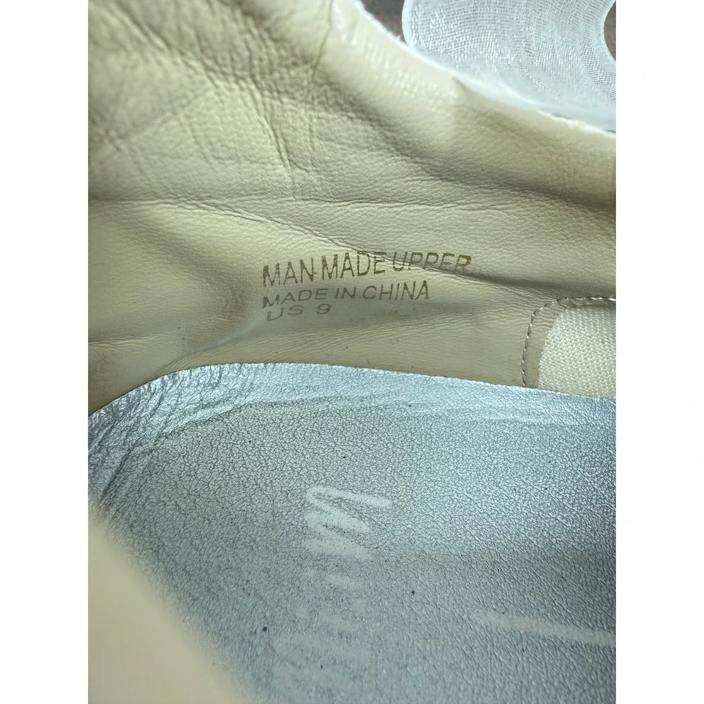 Women's Size 9 Coquette Balletcore Bow Lace Cottagecore Sneakers Cream